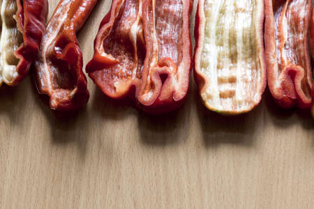 Background of Bulgarian pepperの写真素材