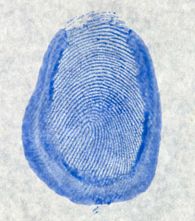 finger print on the paper macroの写真素材