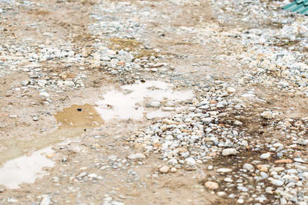 stones on the groundの写真素材