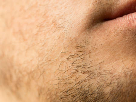 male beard close-upの写真素材