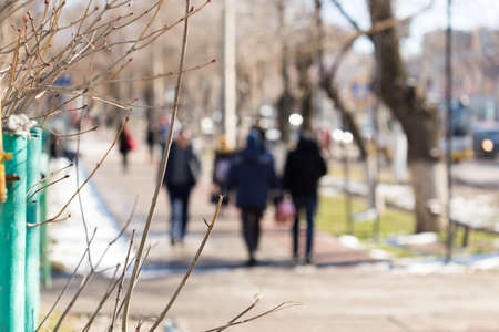 blur pictures, city sidewalk