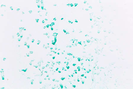 background, blue detergent on bath surfaceの写真素材