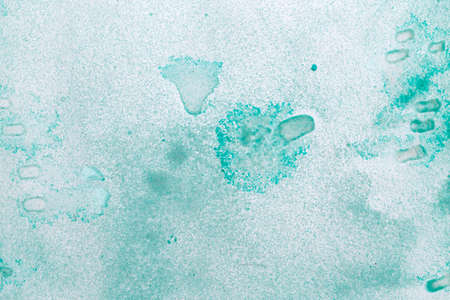 background, blue detergent on bath surfaceの写真素材