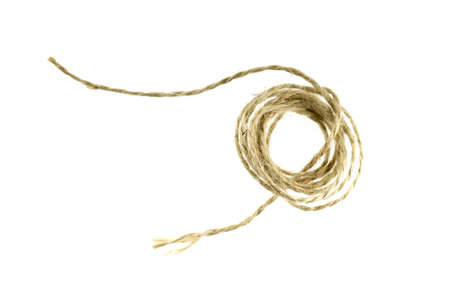 rope on a white background