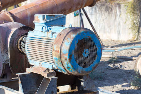 pump on the river for pumping waterの写真素材