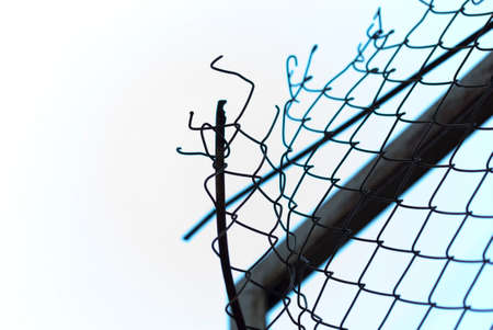 mesh against the skyの写真素材