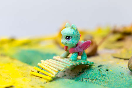 handmade from the autumn theme for the kindergartenの写真素材