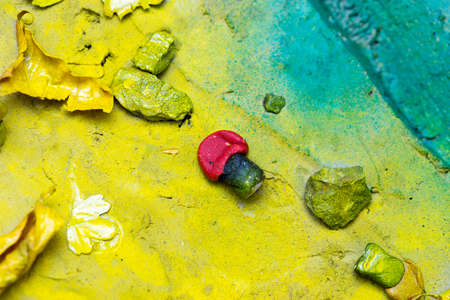 handmade from the autumn theme for the kindergartenの写真素材