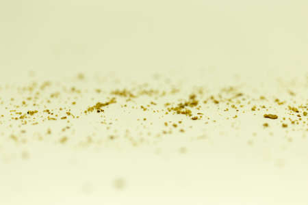 bread crumbs on a white backgroundの写真素材
