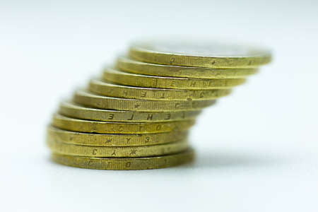 Tenge - national coins of Kazakhstan, gold coinsの写真素材