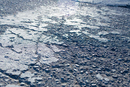 macro asphalt backgroundの写真素材