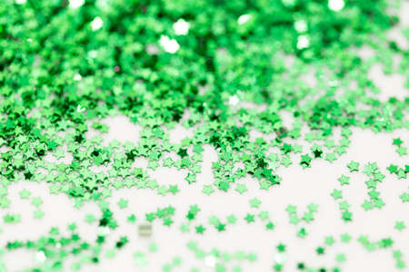 a lot of Christmas stars on a white backgroundの写真素材