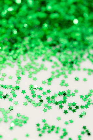 a lot of Christmas stars on a white backgroundの写真素材