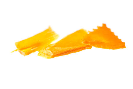 a piece of carrots on a white background