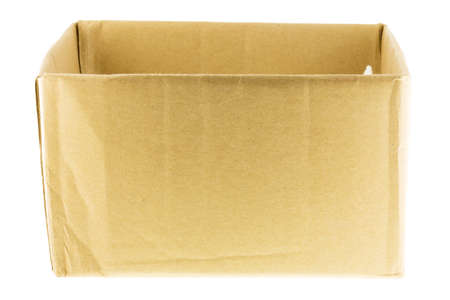 cardboard box on a white background