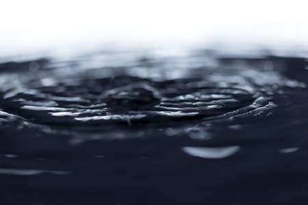 crown formed by a water spray on a black backgroundの写真素材