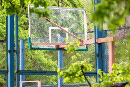 Basketball ring in the open air