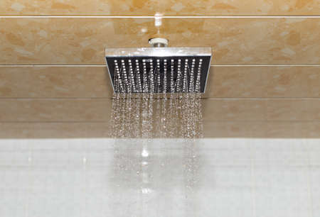 shower in the bathroom close up