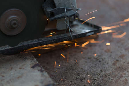 spark on a black backgroundの写真素材