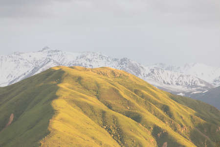 Sunset over the mountains