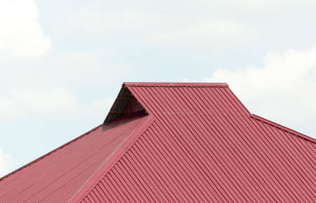 roof against a blue sky.の写真素材