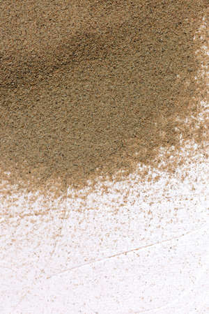 sand on white macro