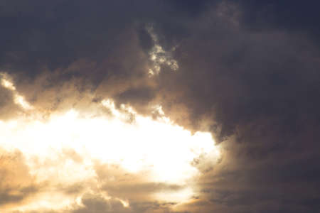 horrible sunset dark clouds