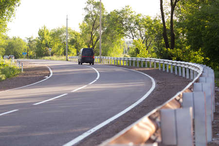 Asphalt road outside the city