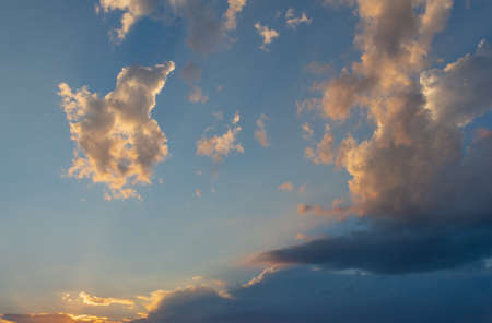 beautiful cloud during sunsetの写真素材