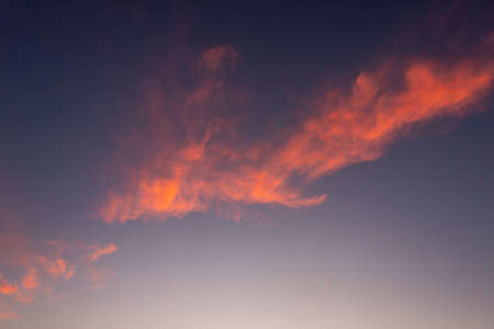 red cloud in the sky