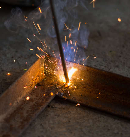 Metal Welding with sparks
