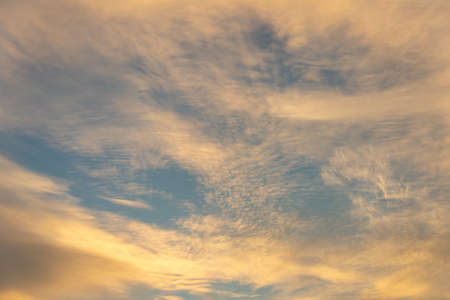 Dramatic sunset over the grief. Skyの写真素材