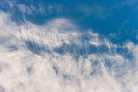 Blue sky with white cloudsの写真素材