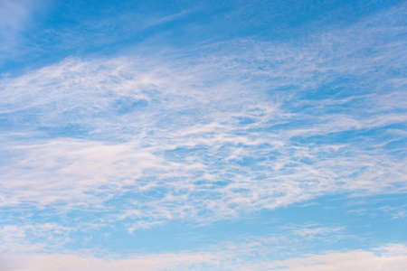 Beautiful blue sky with white cloudsの写真素材