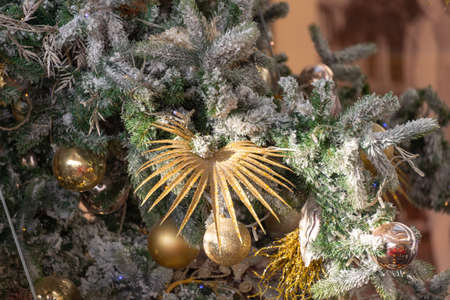 Christmas tree in the supermarketの写真素材