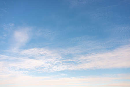 Blue sky with white cloudsの写真素材