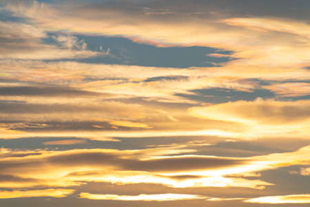 Dramatic sunset over the grief. View of the skyの写真素材