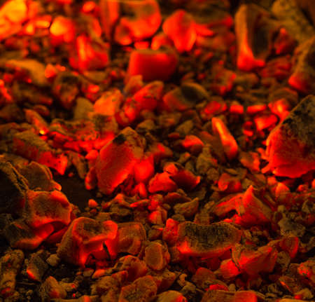 abstract background of burning coals