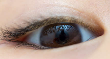 Close-up of children's eyesの写真素材