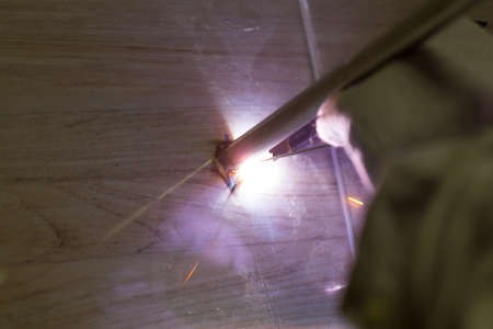work with argon welding