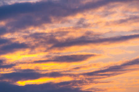 clouds in the sky during sunsetの写真素材