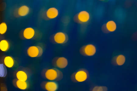 yellow and black. Bokeh abstract light backgroundの写真素材