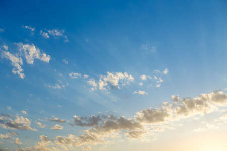 clouds in the sky during sunsetの写真素材
