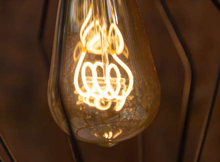 Decorative bulbs in vintage style Edisonの写真素材