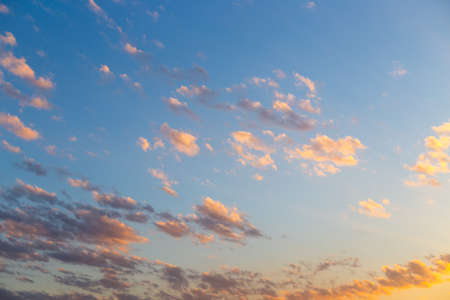 clouds in the sky during sunsetの写真素材