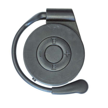 mp3 player on white backgroundの写真素材