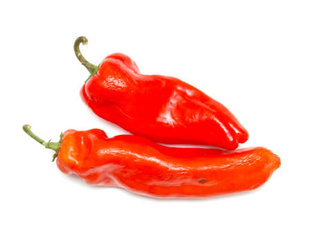 red pepper on white backgroundの写真素材