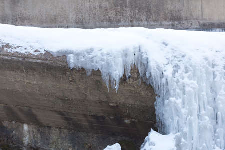 winter frozen lakeの写真素材
