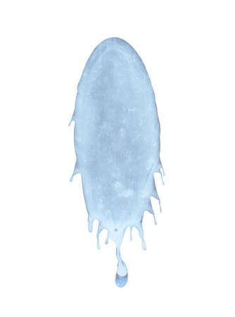 Original bird droppings on white background isolatedの写真素材