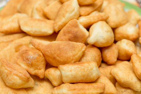 Kazakh national food Baursak. Kazakh national cuisineの写真素材